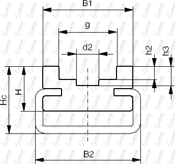 TG-CUU CUU型单排链条导轨图纸