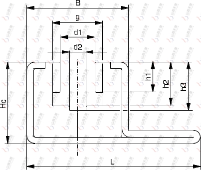 TG-CKGV CKGV型单排链条导轨图纸